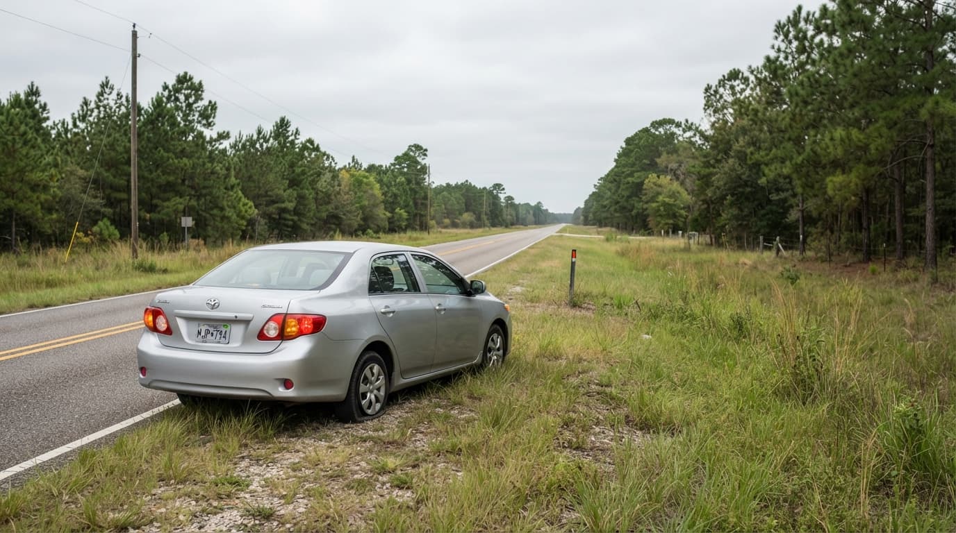 Beaumont driver reviewing auto roadside assistance coverage for tire and battery emergencies