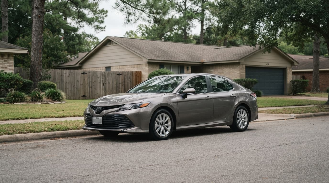 Beaumont TX new car buyer reviewing GAP coverage and auto loan paperwork
