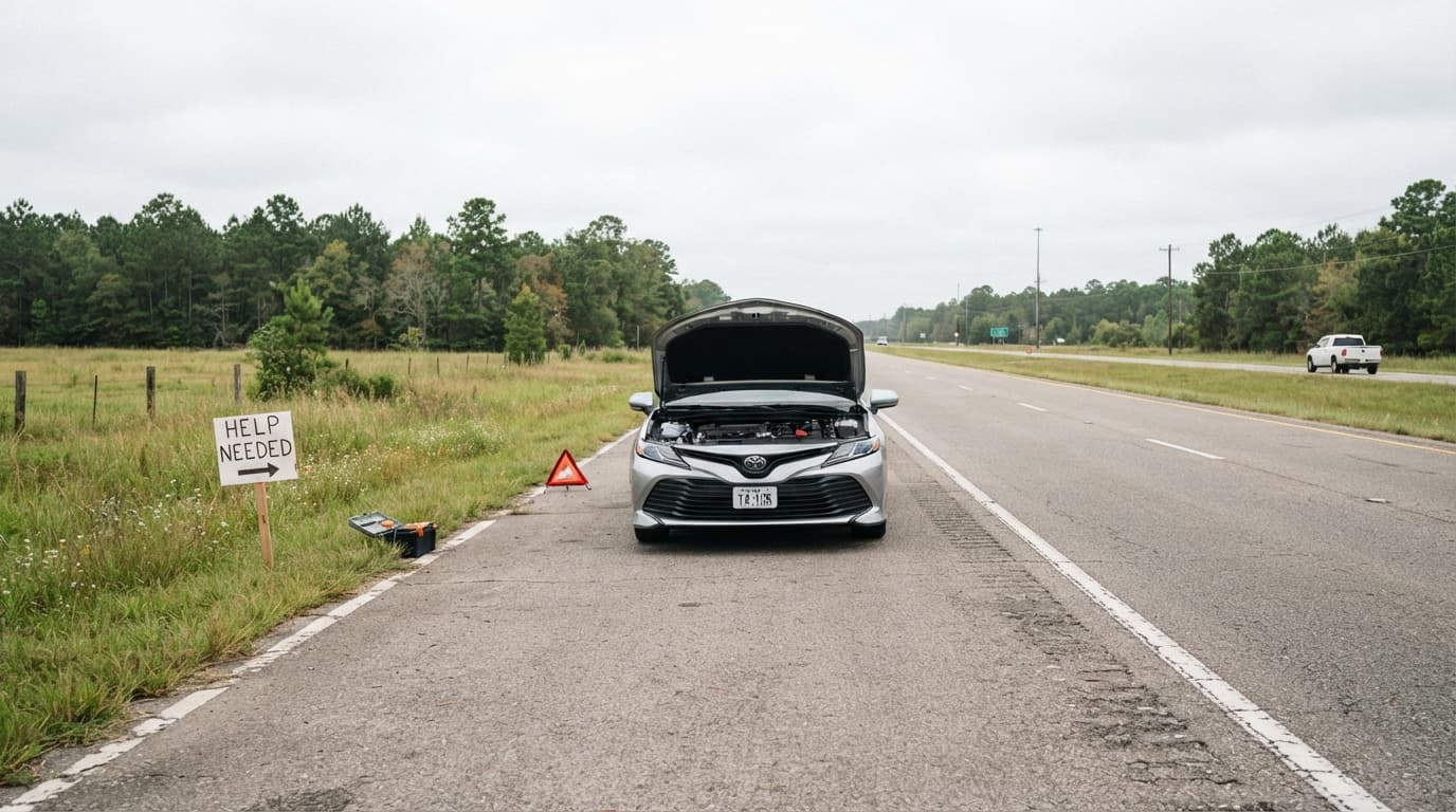 Beaumont Texas commuter considering rental car coverage after collision damage