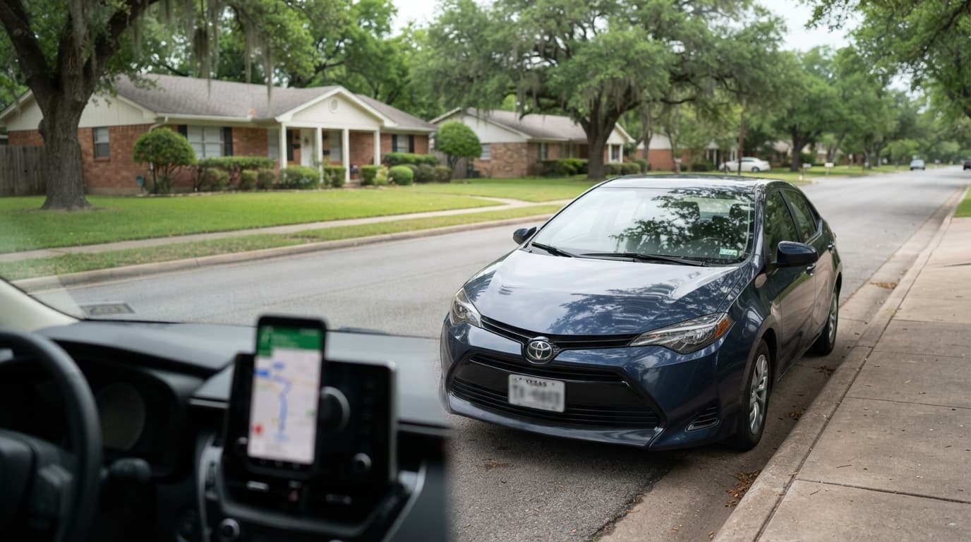 Part-time rideshare driver reviewing auto insurance options in Beaumont Texas