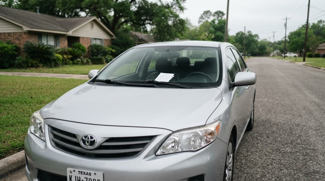 Beaumont TX driver reviewing uninsured motorist auto insurance coverage after an accident