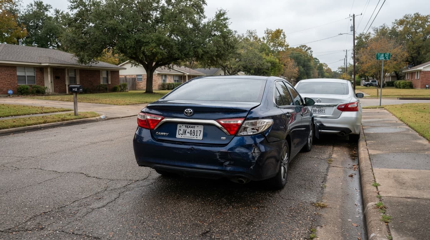 Beaumont Texas driver reviewing auto insurance liability limits after an accident