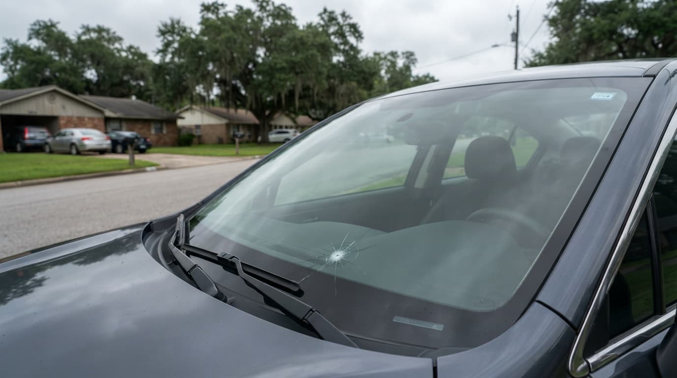 Auto glass damage risk on Southeast Texas highways near Beaumont