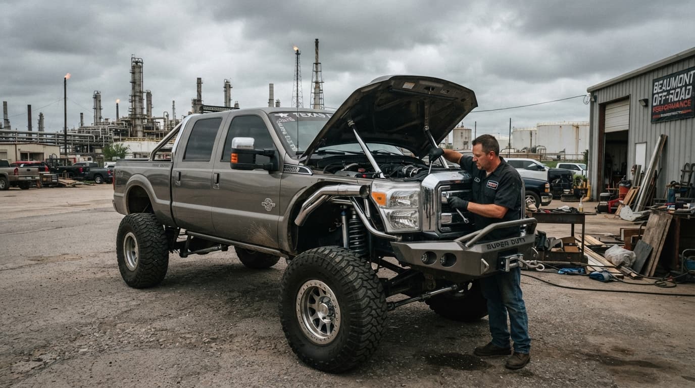 Custom Parts and Equipment coverage for modified vehicles in Beaumont TX with aftermarket wheels and audio upgrades