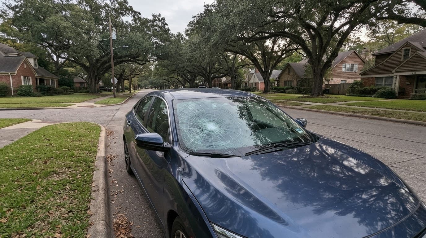 Full Glass Coverage for windshield damage in Beaumont TX